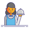 Waitress icon