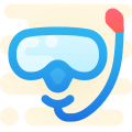 Máscara com snorkel icon