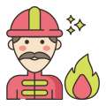 Hombre bombero icon