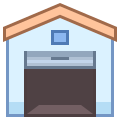 Garage ouvert icon