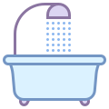 Dusche und Badewanne icon