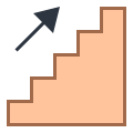 Treppe rauf icon