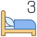 ベッド 3 台 icon