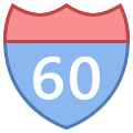 Panneau Route icon