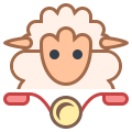 Sheep on Bike icon