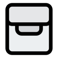 Headphone in the charging case recharging device icon