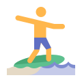 Skimboarding icon