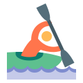 Slalom in canoa icon