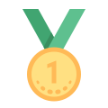 Medalha de primeiro lugar icon