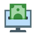 Transferencia de dinero en línea icon