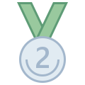 Медаль за второе место icon