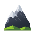 Гора с заснеженной вершиной icon