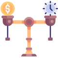 Time money Balance icon