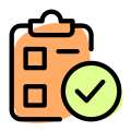 Add and check report on a checklist icon