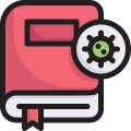 Book virus icon