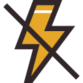 Flash desligado icon