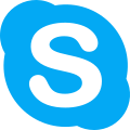 Skype is a telecommunications application that specializes in providing video chat icon