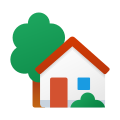 Maison avec jardin icon