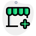 Pharmacy drug store isolated on a white background icon