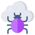 external-Cloud-Bug-security-vectorslab-flat-vectorslab icon