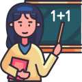 Female teacher icon