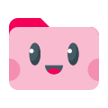 ピンクのかわいいフォルダ icon