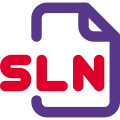 SLN audio format is raw or headerless wav format file icon