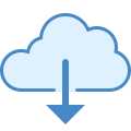 Von der Cloud herunterladen icon