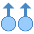 Glisser haut avec deux doigts icon