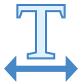 Textbreite icon