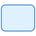 Rectangle arrondi icon