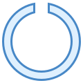 Kreis mit Aussparung icon