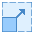 Redimensionner icon