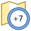 Zeitzone +7 icon