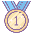 Medaille Erster Platz icon