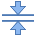 Fusionner horizontalement icon