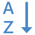 Clasificación por orden alfabético icon