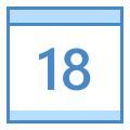 Calendar 18 icon