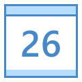 Calendrier 26 icon