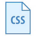 Fichier de type CSS icon