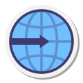旋转的地球 icon