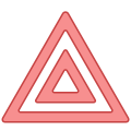 Avertissement de danger clignotant icon