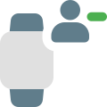 Remove user from smartwatch control layout setting icon