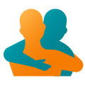 emoji de abraço de pessoas icon