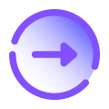 Circled Right icon