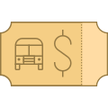 Ticket de bus icon