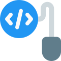 Input device connected to control programming language icon