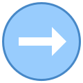 Circled Right icon