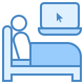 침대에서 작업 icon