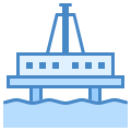 Морская нефтяная платформа icon